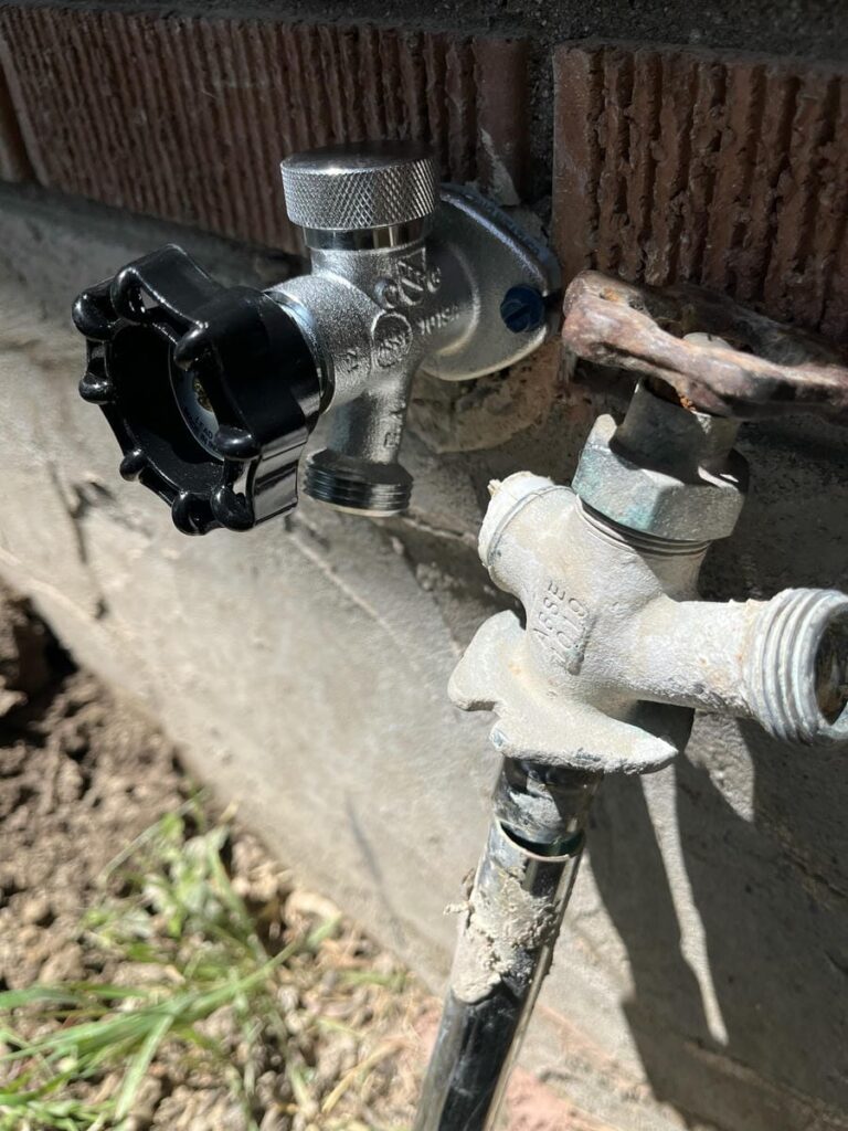 new and old hose bibb salt lake city
